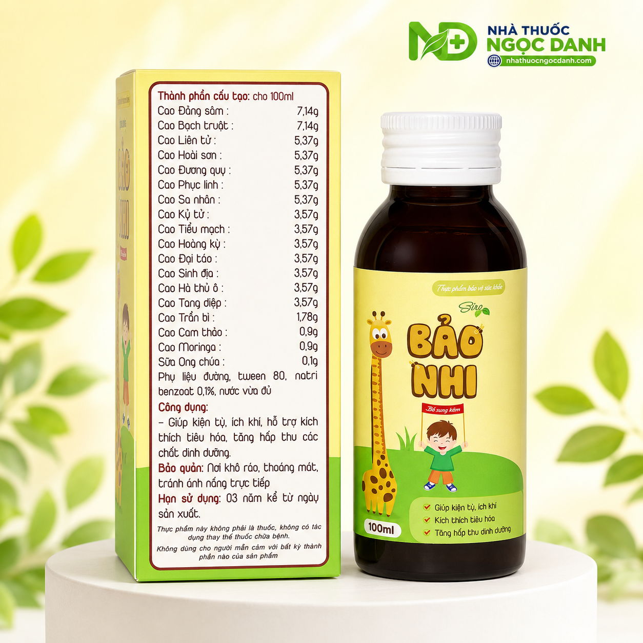 Siro Bảo Nhi 100ml – Hỗ Trợ Kiện Tỳ, Ích Khí, Kích Thích Tiêu Hóa Cho Trẻ - Ảnh 3