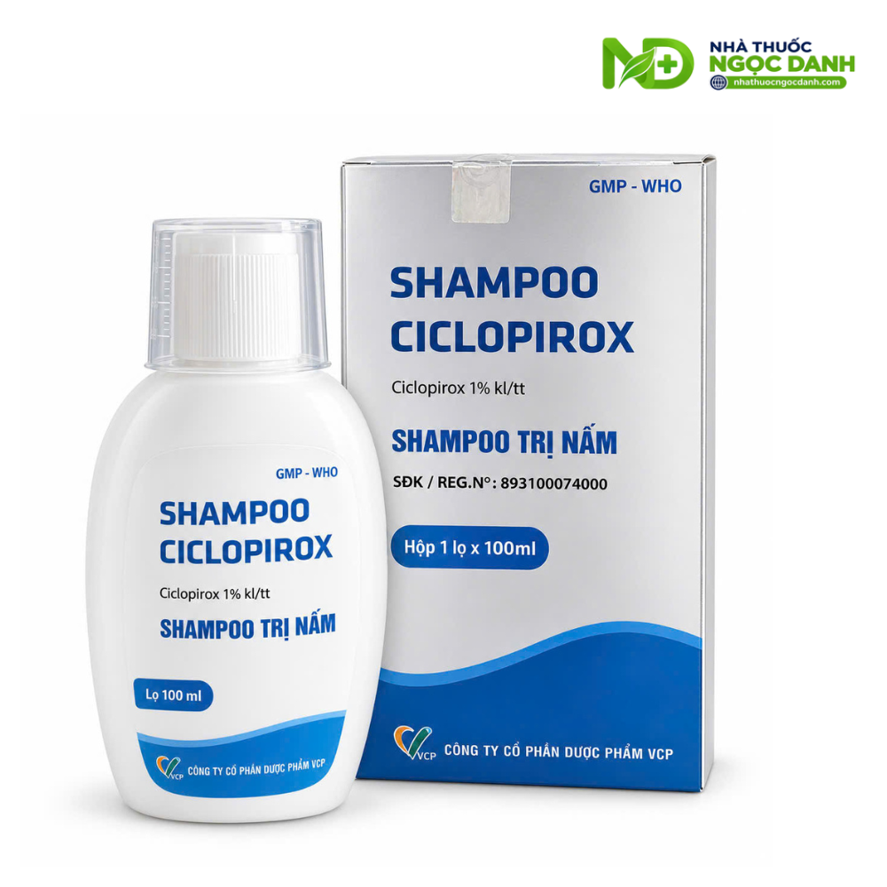 Shampoo Ciclopirox VCP 100ml – Dầu Gội Trị Nấm Da Đầu, Viêm Da Tiết Bã - Ảnh 7