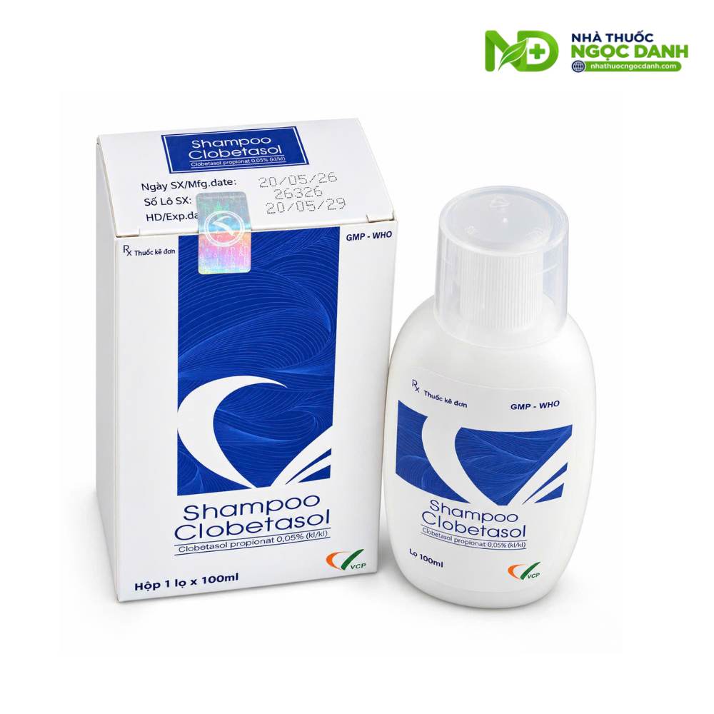 Shampoo Clobetasol VCP 100ml – Dầu Gội Điều Trị Vảy Nến Da Đầu 0,05% - Ảnh 6