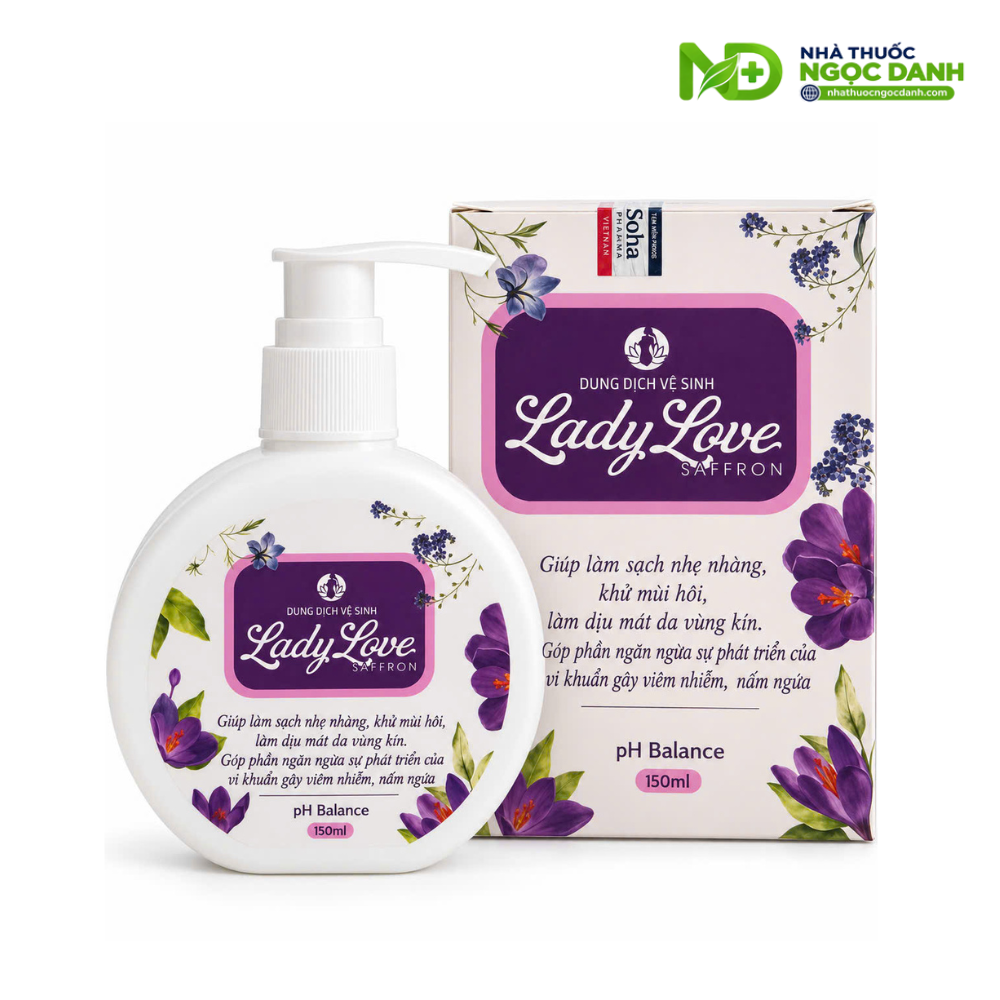Dung Dịch Vệ Sinh Phụ Nữ LadyLove Saffron pH Balance 150ml – Làm Sạch, Khử Mùi, Hỗ Trợ Giảm Ngứa - Ảnh 5