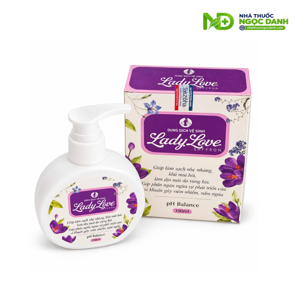 Dung Dịch Vệ Sinh Phụ Nữ LadyLove Saffron pH Balance 150ml – Làm Sạch, Khử Mùi, Hỗ Trợ Giảm Ngứa - Ảnh 3