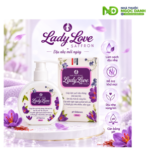 Dung Dịch Vệ Sinh Phụ Nữ LadyLove Saffron pH Balance 150ml – Làm Sạch, Khử Mùi, Hỗ Trợ Giảm Ngứa