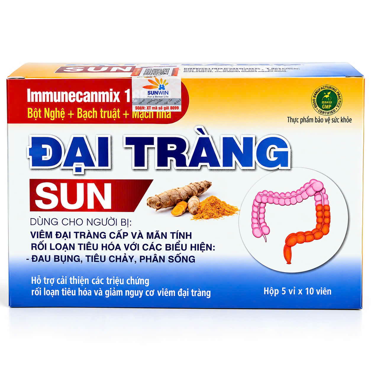 Đại Tràng SUN Hộp 50 Viên – Hỗ Trợ Tiêu Hóa, Cải Thiện Rối Loạn Tiêu Hóa