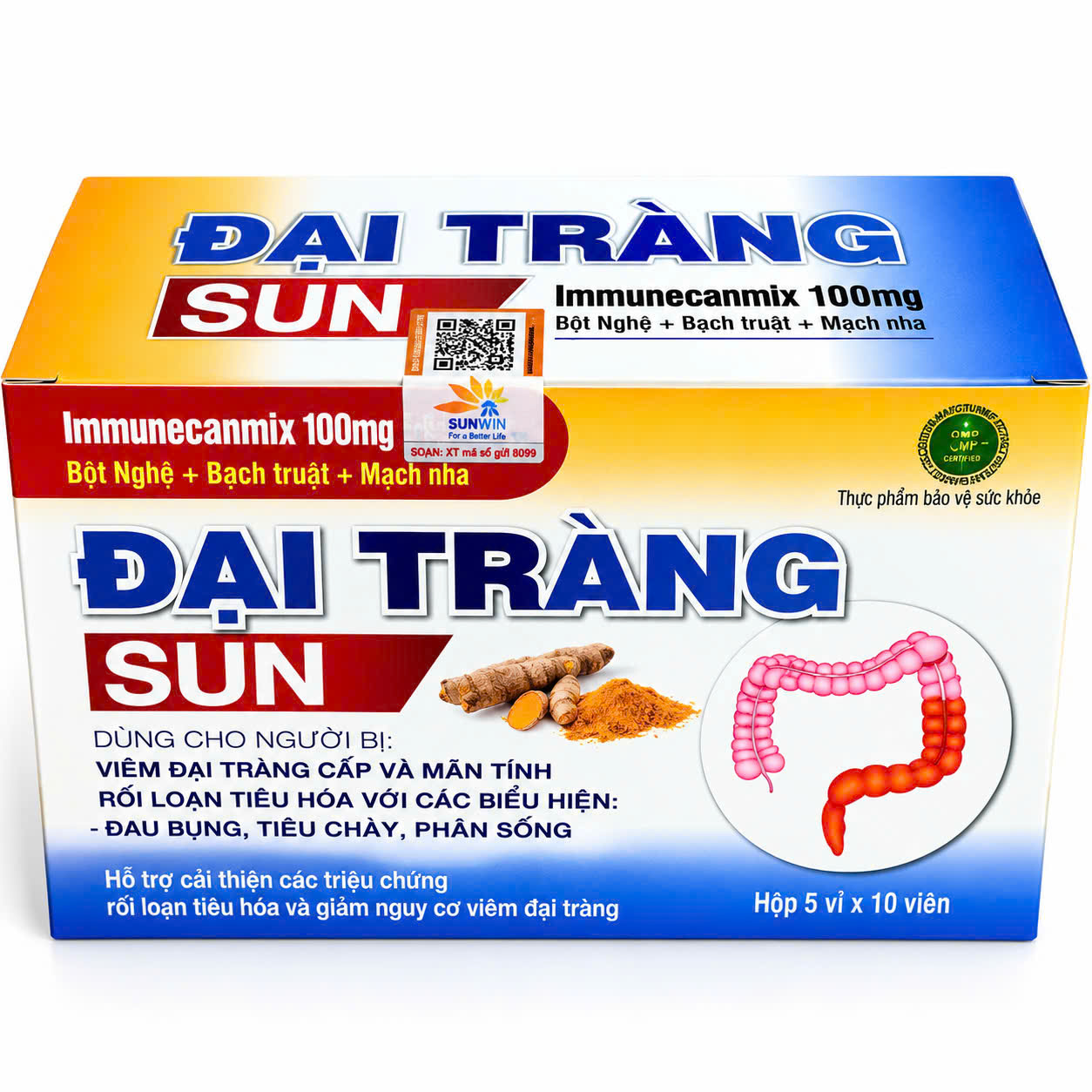 Đại Tràng SUN Hộp 50 Viên – Hỗ Trợ Tiêu Hóa, Cải Thiện Rối Loạn Tiêu Hóa - Ảnh 2