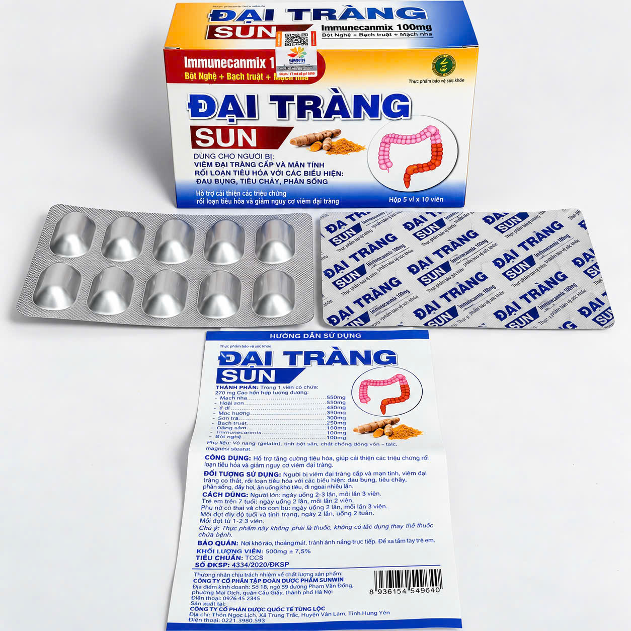 Đại Tràng SUN Hộp 50 Viên – Hỗ Trợ Tiêu Hóa, Cải Thiện Rối Loạn Tiêu Hóa - Ảnh 8