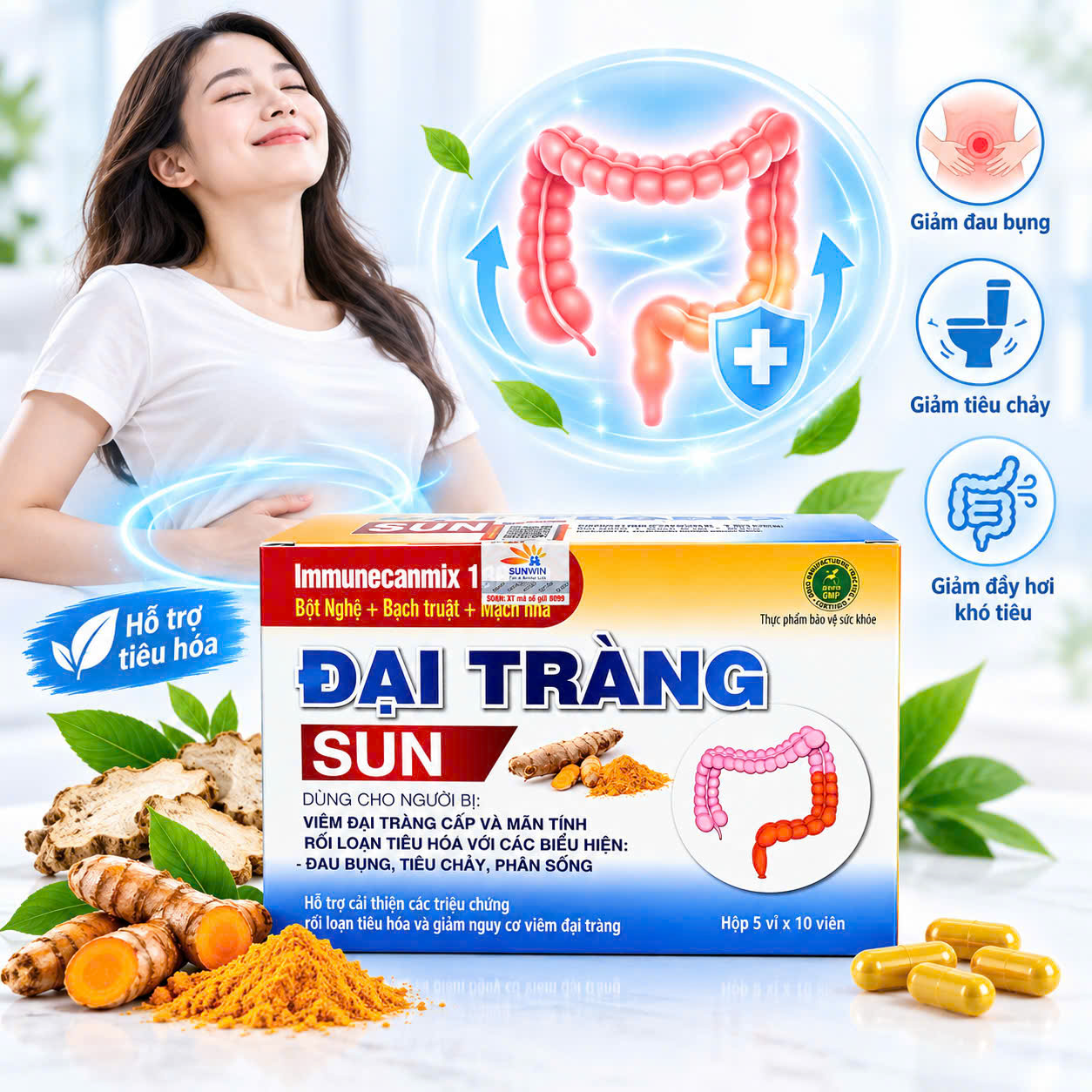 Đại Tràng SUN Hộp 50 Viên – Hỗ Trợ Tiêu Hóa, Cải Thiện Rối Loạn Tiêu Hóa - Ảnh 9