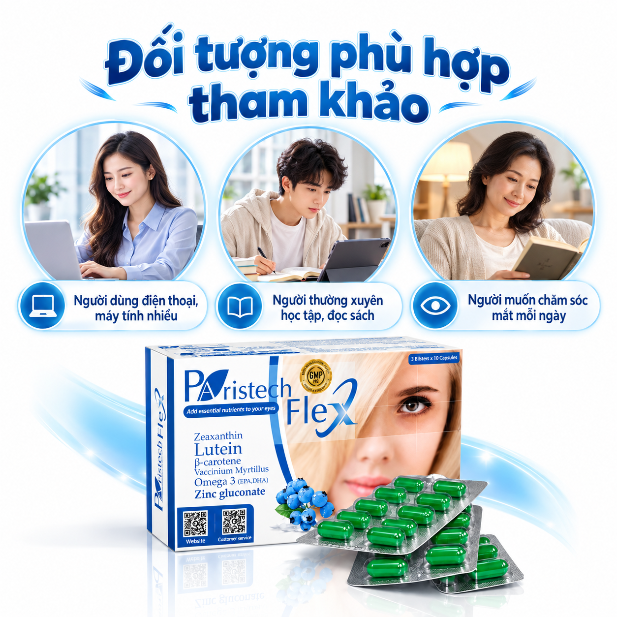Paristech Flex 30 Viên – Bổ Sung Dưỡng Chất Cho Mắt, Hỗ Trợ Giảm Nhức Mỏi Và Khô Mắt - Ảnh 10