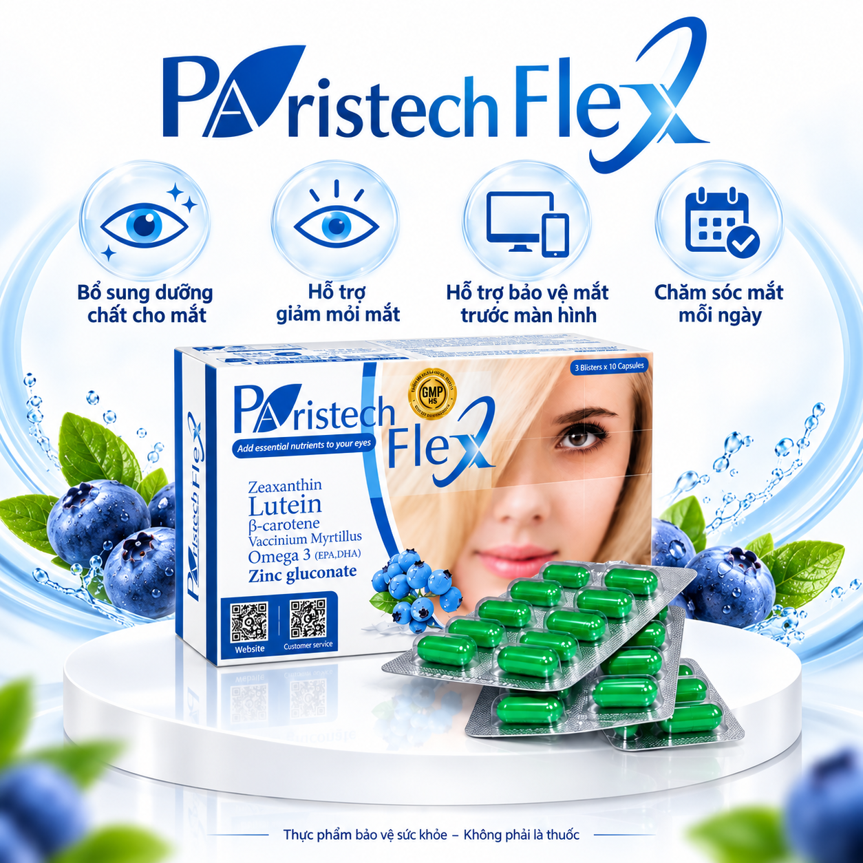 Paristech Flex 30 Viên – Bổ Sung Dưỡng Chất Cho Mắt, Hỗ Trợ Giảm Nhức Mỏi Và Khô Mắt - Ảnh 8