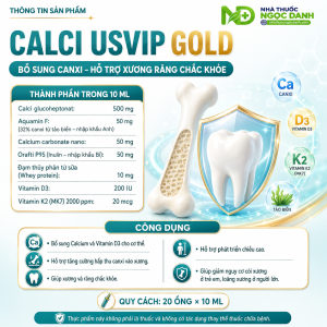 Calci-USVIP-Gold-Hop-20-Ong-x-10ml-–-Bo-Sung-Canxi-Vitamin-D3-Ho-Tro-Xuong-Rang-Chac-Khoe-1