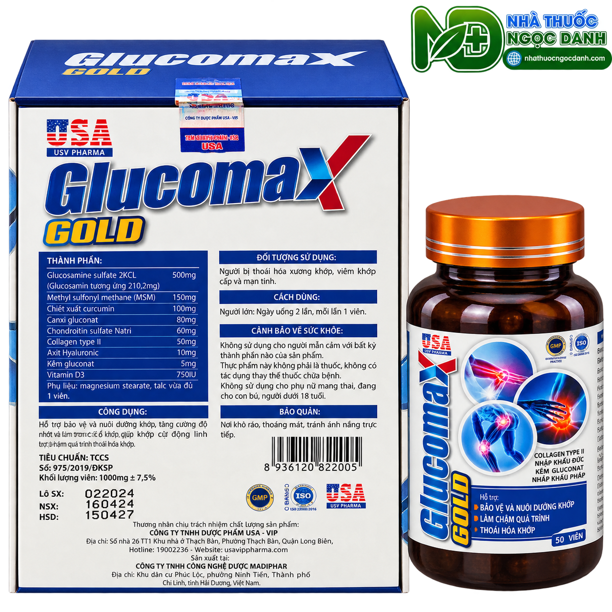 Glucomax Gold 50 Viên – Hỗ Trợ Bảo Vệ Và Nuôi Dưỡng Khớp - Ảnh 5