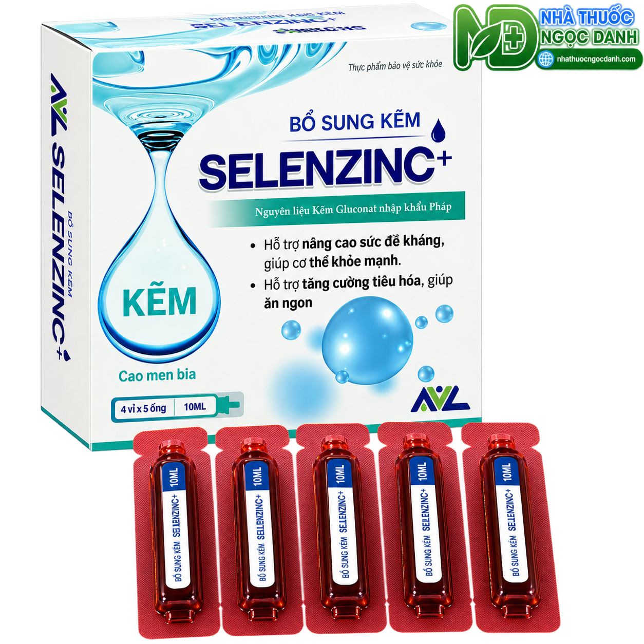 Selenzinc+ Bổ Sung Kẽm Hỗ Trợ Ăn Ngon, Tăng Sức Đề Kháng Hộp 20 Ống - Ảnh 5