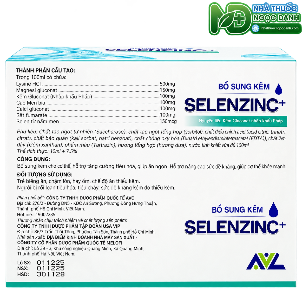 Selenzinc+ Bổ Sung Kẽm Hỗ Trợ Ăn Ngon, Tăng Sức Đề Kháng Hộp 20 Ống - Ảnh 4