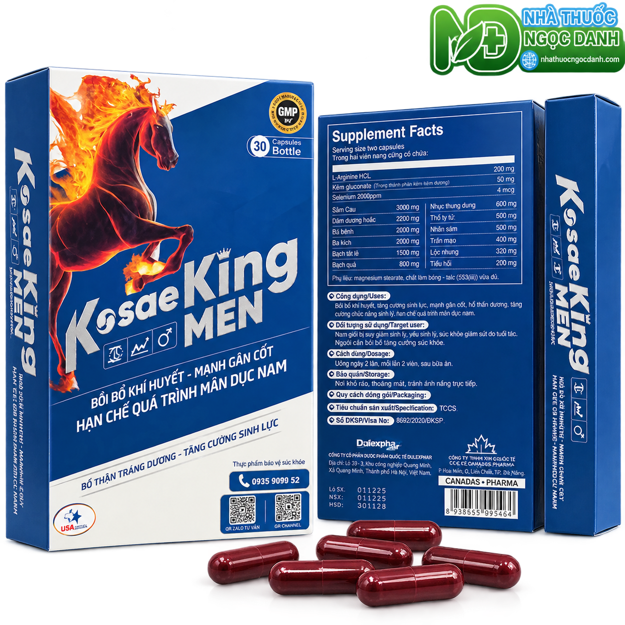 KosaeKing Men – Hỗ Trợ Tăng Cường Sinh Lực, Bổ Thận Dương, Hộp 30 Viên - Ảnh 6