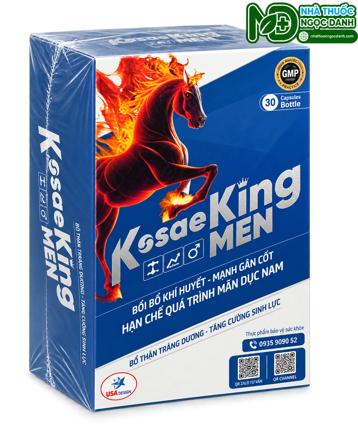 KosaeKing Men – Hỗ Trợ Tăng Cường Sinh Lực, Bổ Thận Dương, Hộp 30 Viên - Ảnh 2
