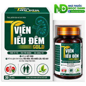 Viên Tiểu Đêm Gold – Hỗ Trợ Bổ Thận, Giảm Tiểu Đêm, Tiểu Nhiều Lần, Tiểu Rắt, Hộp 30 Viên