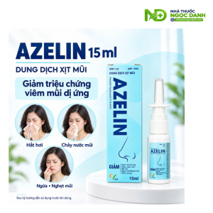 Dung Dịch Xịt Mũi Azelin 0,1% VCP – Azelastin Hydroclorid, Hộp 1 Lọ 15ml