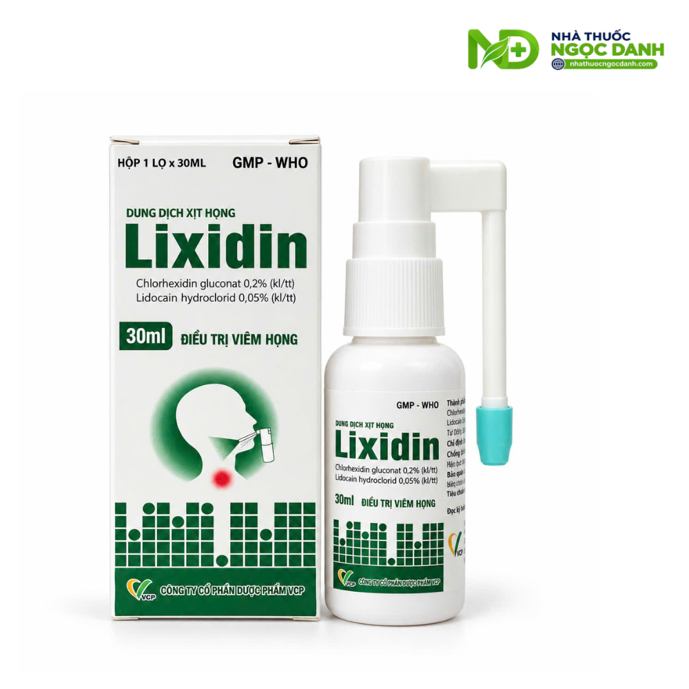 Dung Dịch Xịt Họng Lixidin 30ml VCP – Giảm Đau Họng, Khàn Tiếng, Viêm Họng Do Kích Ứng - Ảnh 9