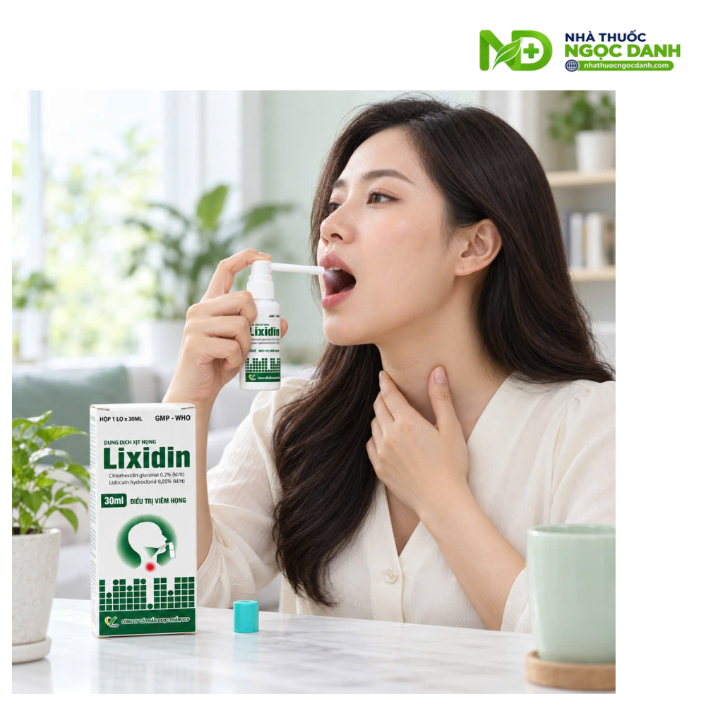 Dung Dịch Xịt Họng Lixidin 30ml VCP – Giảm Đau Họng, Khàn Tiếng, Viêm Họng Do Kích Ứng - Ảnh 7