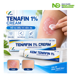 Kem Tenafin 1% VCP 15g – Terbinafin Hydroclorid 10mg/g Điều Trị Nấm Da, Nấm Bẹn, Nấm Chân, Lang Ben