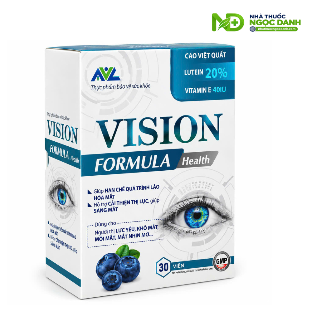 Vision Formula Health Hộp 30 Viên – Bổ Sung Chất Chống Oxy Hóa, Hỗ Trợ Cải Thiện Thị Lực & Giúp Sáng Mắt - Ảnh 5