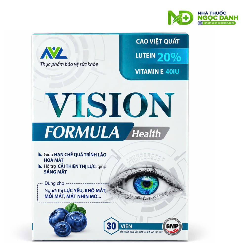 Vision Formula Health Hộp 30 Viên – Bổ Sung Chất Chống Oxy Hóa, Hỗ Trợ Cải Thiện Thị Lực & Giúp Sáng Mắt - Ảnh 2
