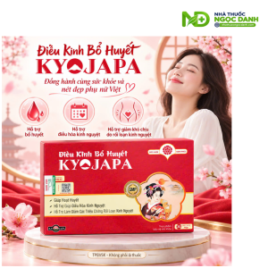 Điều Kinh Bổ Huyết Kyojapa – Hỗ Trợ Điều Hòa Kinh Nguyệt, Giảm Đau Bụng Kinh, Hộp 30 Viên
