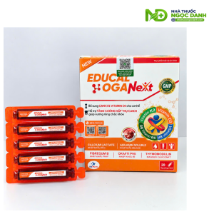 Educal Oganext 20 Ống x 10ml – Bổ Sung Canxi, Vitamin D3, Hỗ Trợ Xương Răng Chắc Khỏe