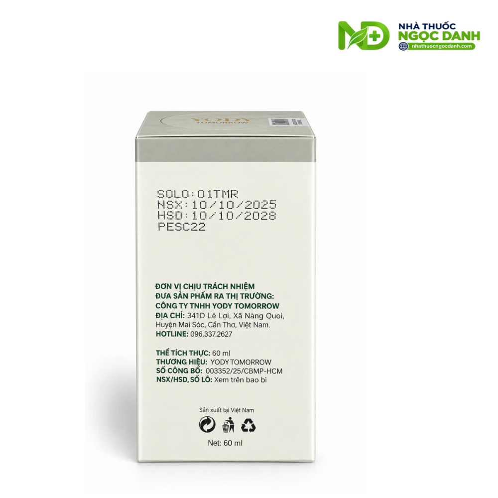 Gentle Peel Yody Tomorrow Chiết Xuất Nhân Sâm 60ml – Dưỡng Ẩm, Làm Mịn Và Hỗ Trợ Chăm Sóc Da - Ảnh 7