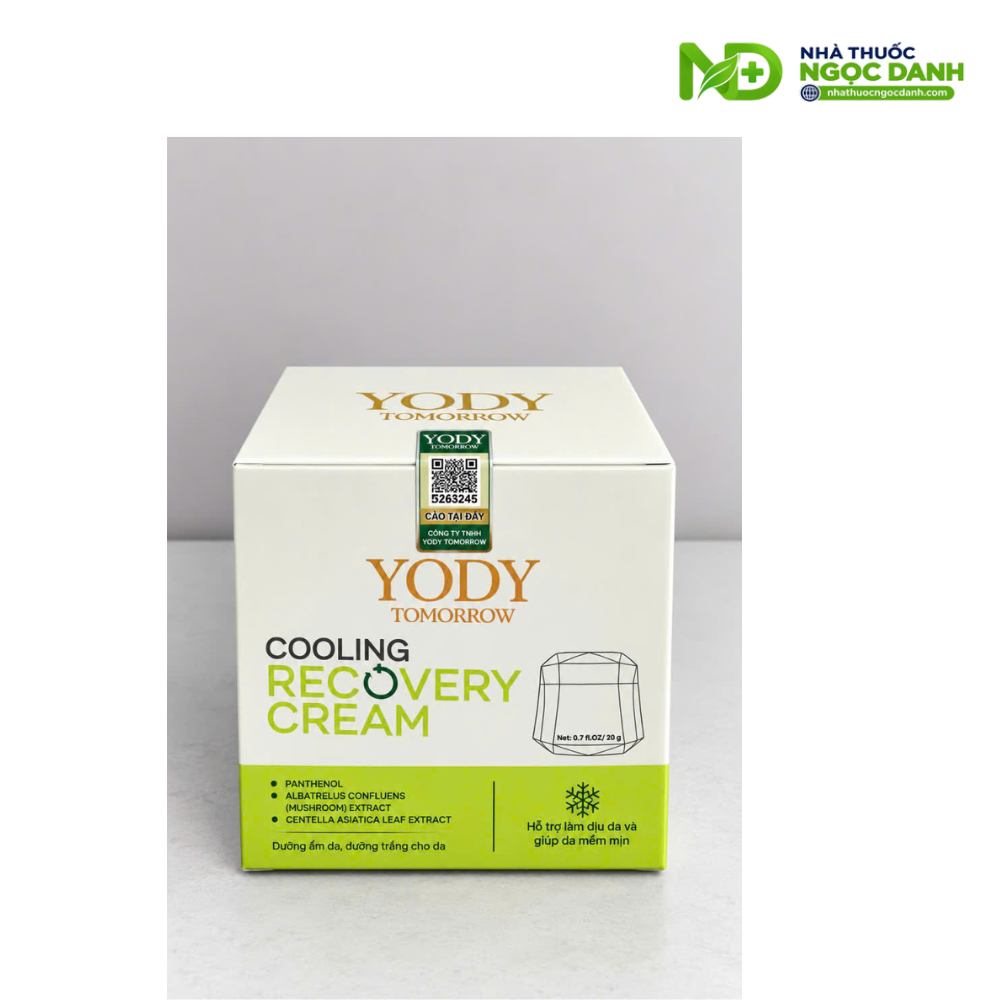 Cao Lạnh Tái Sinh Da Yody Tomorrow Cooling Recovery Cream 50g – Dưỡng Ẩm, Làm Dịu, Giúp Da Mềm Mịn - Ảnh 9