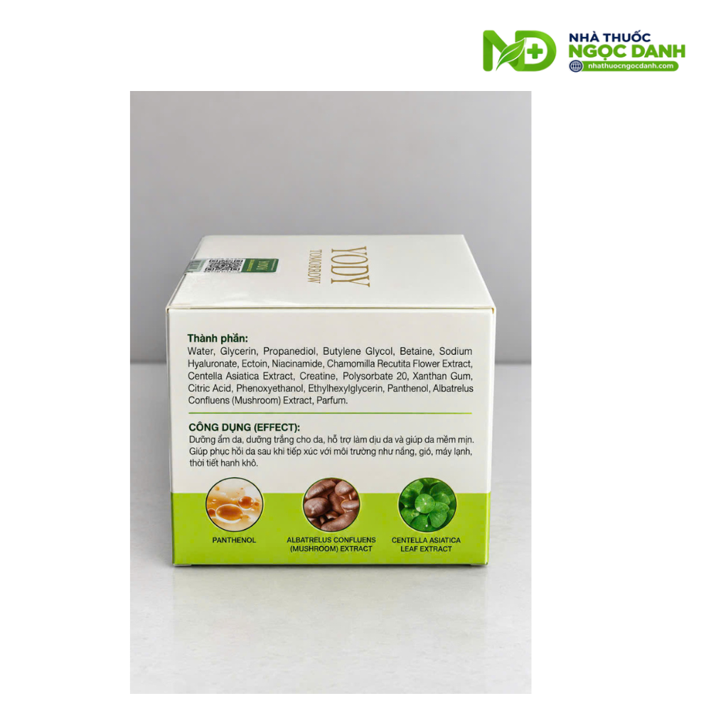 Cao Lạnh Tái Sinh Da Yody Tomorrow Cooling Recovery Cream 50g – Dưỡng Ẩm, Làm Dịu, Giúp Da Mềm Mịn - Ảnh 8