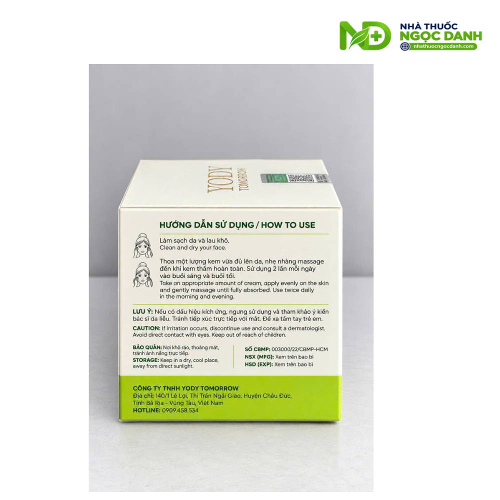 Cao Lạnh Tái Sinh Da Yody Tomorrow Cooling Recovery Cream 50g – Dưỡng Ẩm, Làm Dịu, Giúp Da Mềm Mịn - Ảnh 7