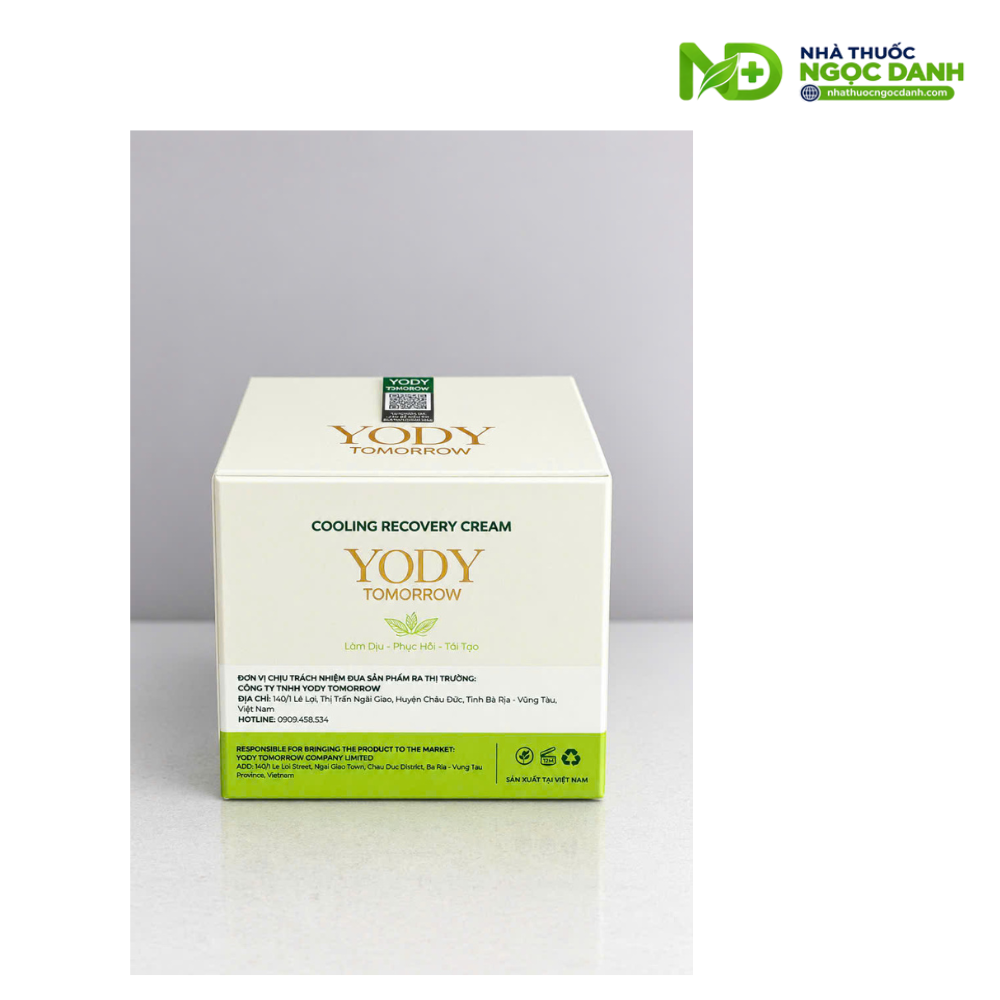 Cao Lạnh Tái Sinh Da Yody Tomorrow Cooling Recovery Cream 50g – Dưỡng Ẩm, Làm Dịu, Giúp Da Mềm Mịn - Ảnh 6