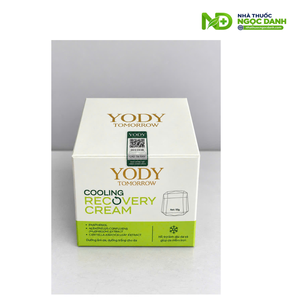 Cao Lạnh Tái Sinh Da Yody Tomorrow Cooling Recovery Cream 50g – Dưỡng Ẩm, Làm Dịu, Giúp Da Mềm Mịn - Ảnh 5