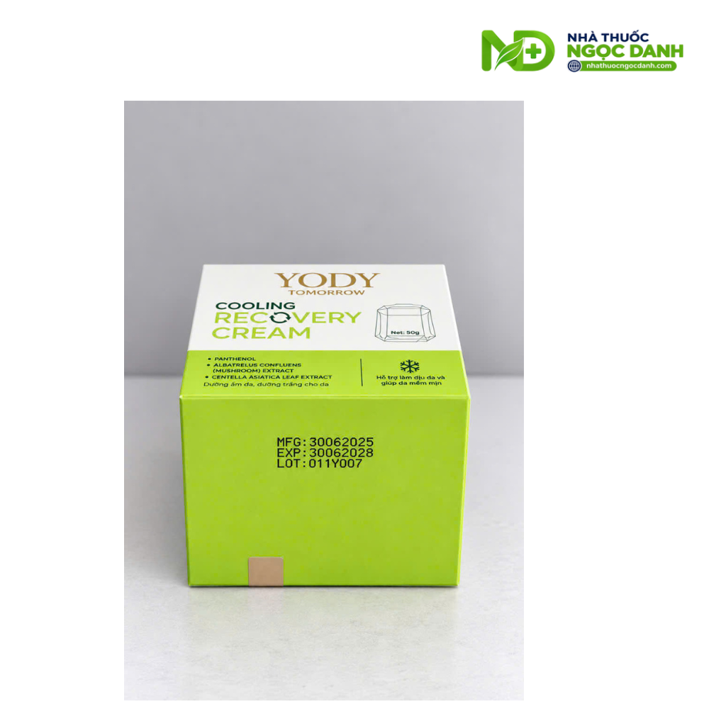 Cao Lạnh Tái Sinh Da Yody Tomorrow Cooling Recovery Cream 50g – Dưỡng Ẩm, Làm Dịu, Giúp Da Mềm Mịn - Ảnh 4