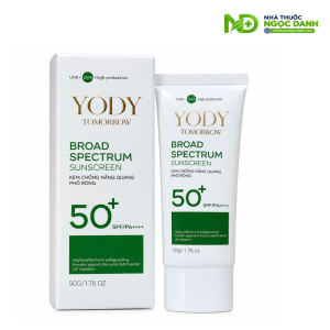Kem Chống Nắng Quang Phổ Rộng Yody Tomorrow Broad Spectrum Sunscreen SPF 50+/PA++++ 50g – Hỗ Trợ Bảo Vệ Da, Dưỡng Ẩm