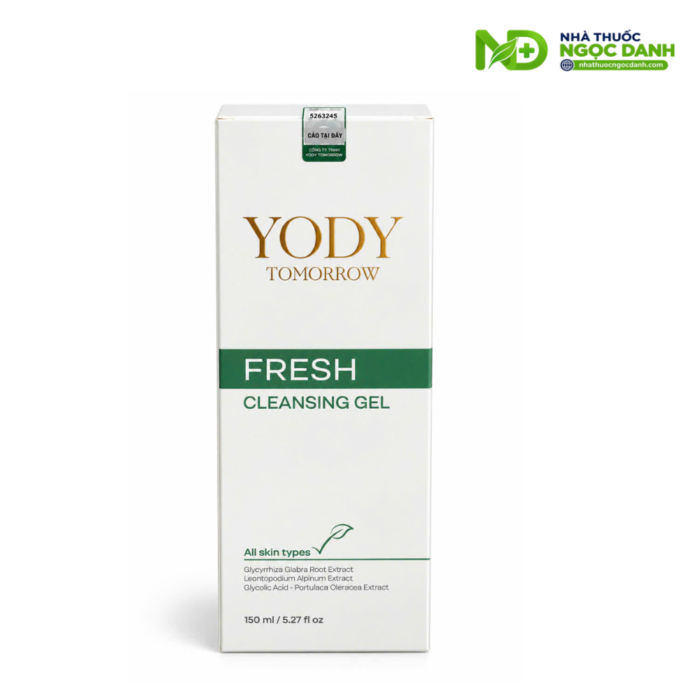 Gel Rửa Mặt Yody Tomorrow Fresh Cleansing Gel 150ml – Làm Sạch Da Sâu Dịu Nhẹ, Dưỡng Ẩm, Hỗ Trợ Ngăn Ngừa Mụn - Ảnh 10