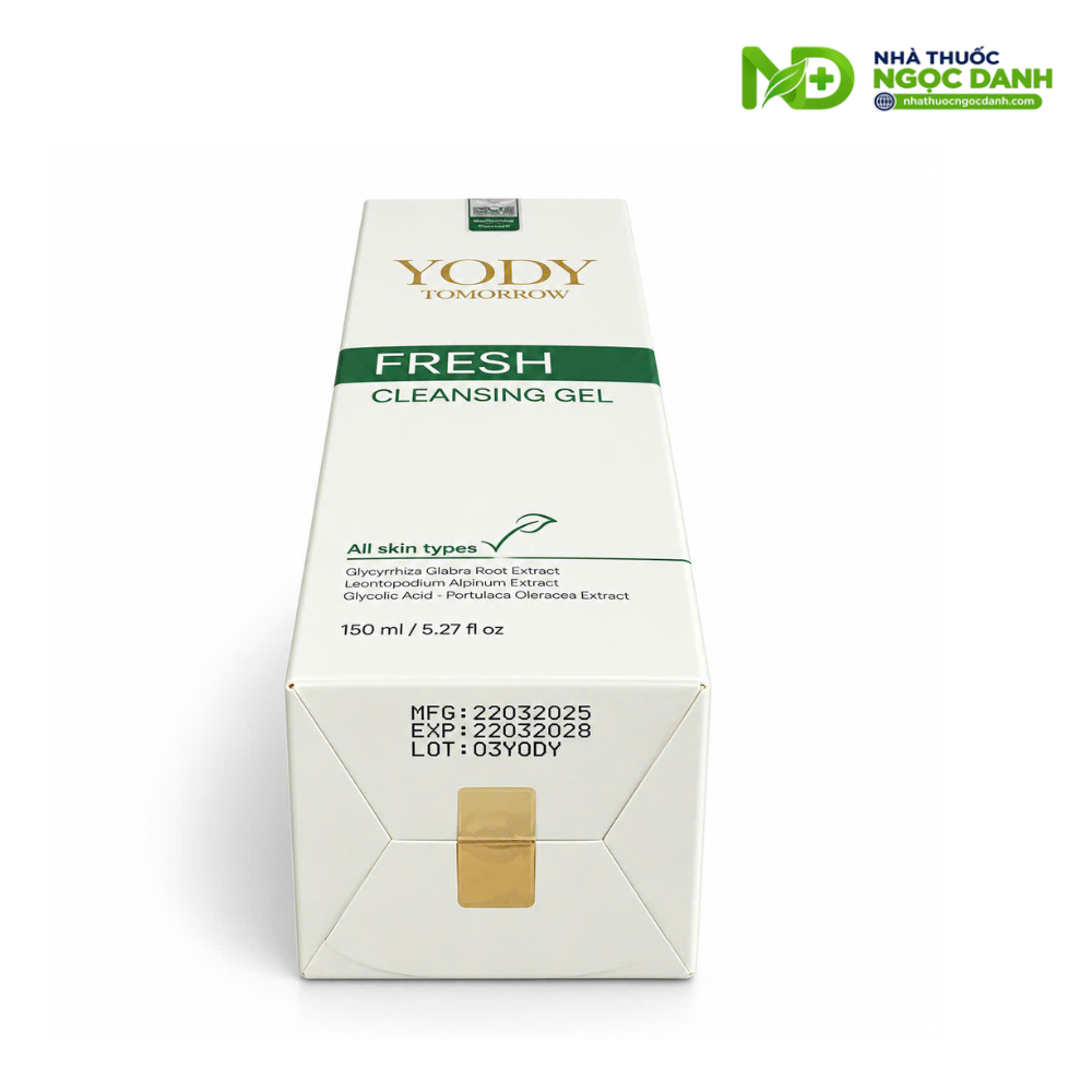 Gel Rửa Mặt Yody Tomorrow Fresh Cleansing Gel 150ml – Làm Sạch Da Sâu Dịu Nhẹ, Dưỡng Ẩm, Hỗ Trợ Ngăn Ngừa Mụn - Ảnh 8