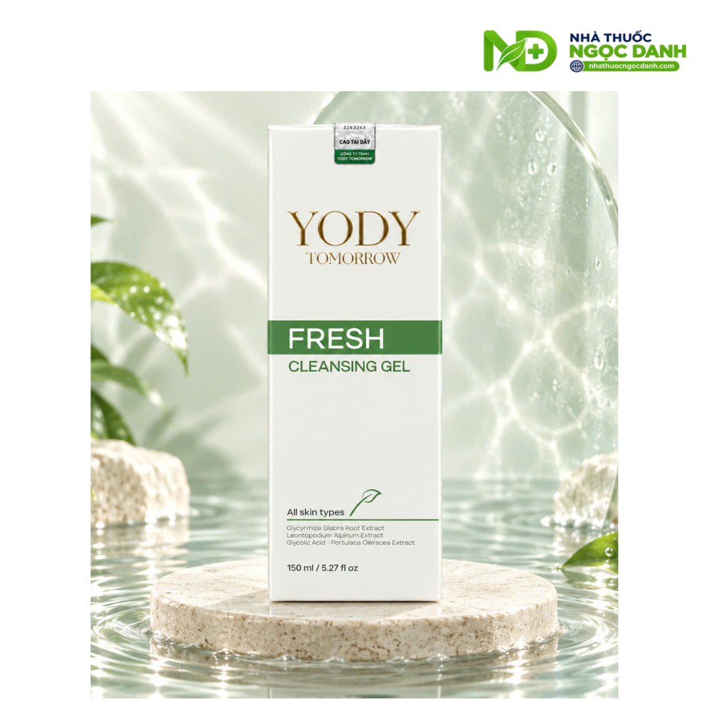 Gel Rửa Mặt Yody Tomorrow Fresh Cleansing Gel 150ml – Làm Sạch Da Sâu Dịu Nhẹ, Dưỡng Ẩm, Hỗ Trợ Ngăn Ngừa Mụn - Ảnh 5