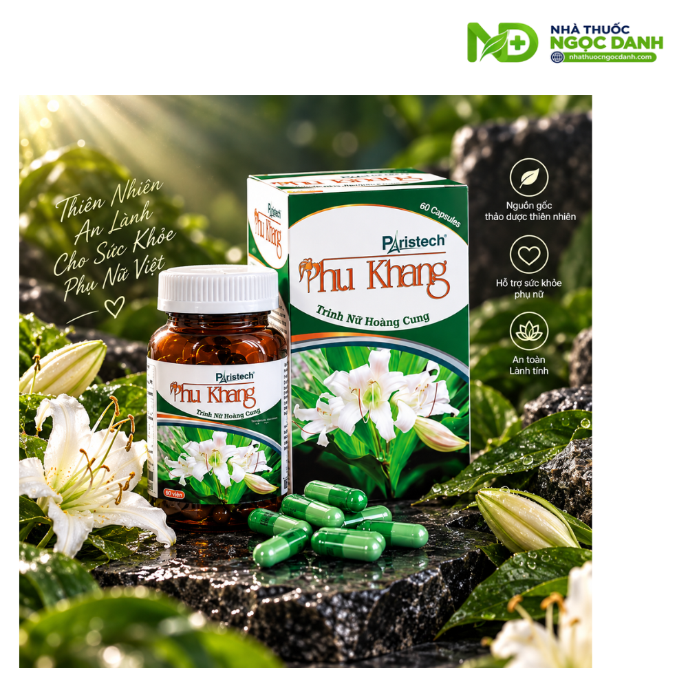 Phụ Khang Paristech Trinh Nữ Hoàng Cung Hộp 60 Viên – Hỗ Trợ Hoạt Huyết, Hỗ Trợ U Xơ Lành Tính - Ảnh 7
