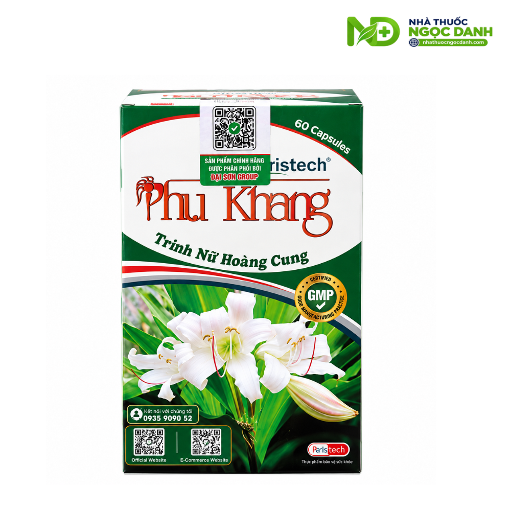 Phụ Khang Paristech Trinh Nữ Hoàng Cung Hộp 60 Viên – Hỗ Trợ Hoạt Huyết, Hỗ Trợ U Xơ Lành Tính - Ảnh 4