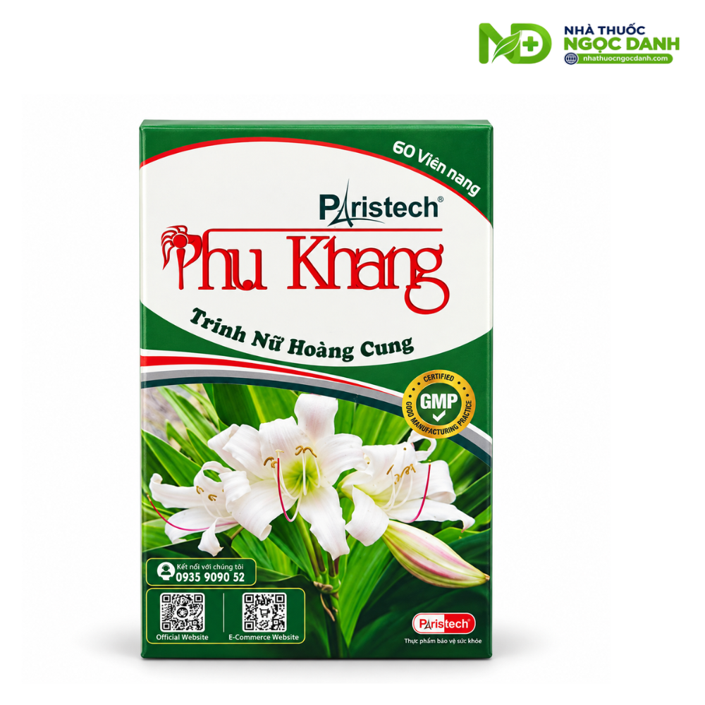 Phụ Khang Paristech Trinh Nữ Hoàng Cung Hộp 60 Viên – Hỗ Trợ Hoạt Huyết, Hỗ Trợ U Xơ Lành Tính - Ảnh 2