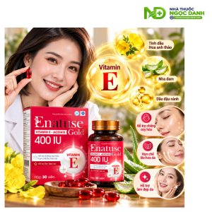 Enatuse Gold 30 Viên – Bổ Sung Vitamin E, Hỗ Trợ Chống Oxy Hóa Và Làm Đẹp Da