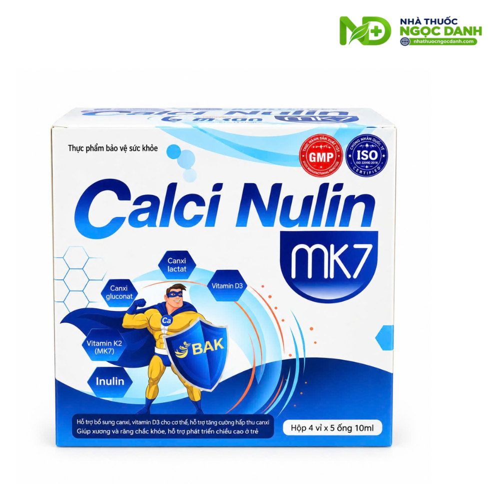 Calci Nulin MK7 – Bổ sung Canxi, Vitamin D3, K2 MK7 hỗ trợ xương răng chắc khỏe, phát triển chiều cao – Hộp 20 ống x 10ml - Ảnh 8