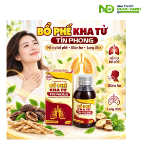 Siro Bổ Phế Kha Tử Tín Phong 125ml – Hỗ trợ giảm ho, long đờm, giảm khô rát cổ họng