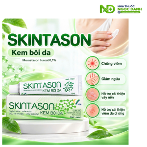 Skintason Kem Bôi Da 15g – Mometason Furoat 0,1% hỗ trợ chống viêm, giảm ngứa trong vảy nến và viêm da dị ứng