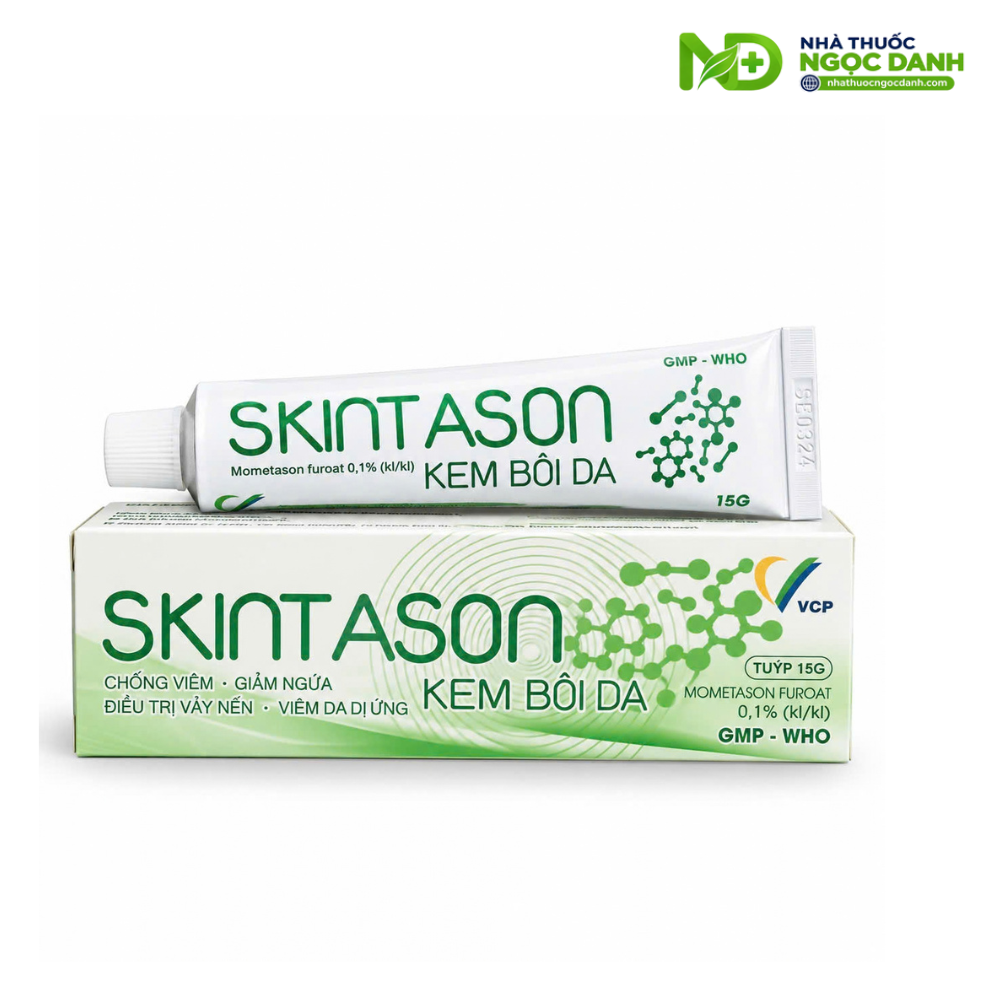 Skintason Kem Bôi Da 15g – Mometason Furoat 0,1% hỗ trợ chống viêm, giảm ngứa trong vảy nến và viêm da dị ứng - Ảnh 3