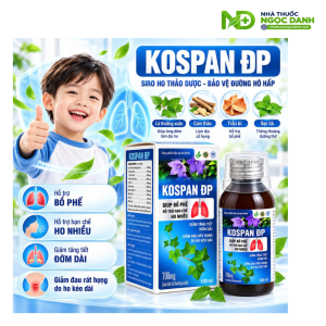 Siro Kospan ĐP 100ml – Hỗ trợ bổ phế, giảm ho, giảm đờm và đau rát họng