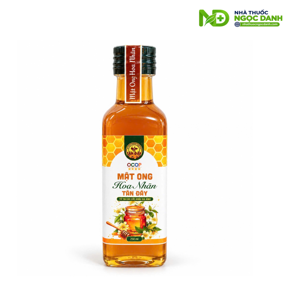 Mật Ong Hoa Nhãn Tấn Đầy 250ml – 100% Mật Ong Hoa Nhãn Nguyên Chất - Ảnh 2