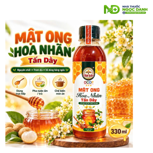 Mật Ong Hoa Nhãn Tấn Đầy 330ml – 100% mật ong hoa nhãn nguyên chất
