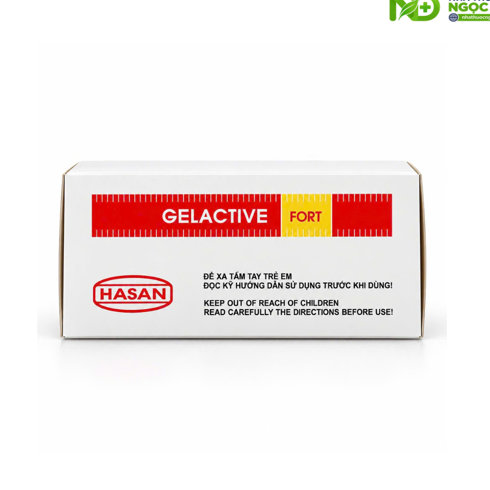 Gelactive Fort – Hỗn dịch uống chứa Nhôm hydroxyd 300mg, Magnesi hydroxyd 400mg và Simethicone 30mg – Hộp 30 gói x 10ml - Ảnh 4